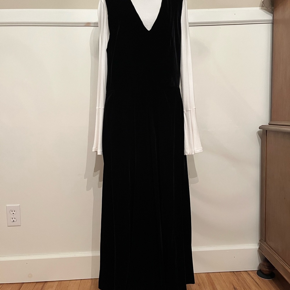 Talbots Black Velvet Dress